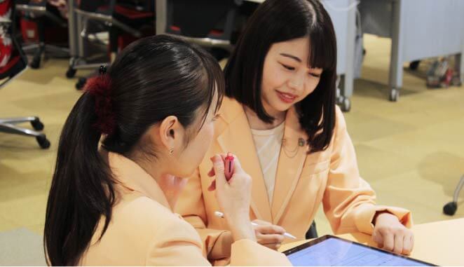 藤木もえ 先輩に相談